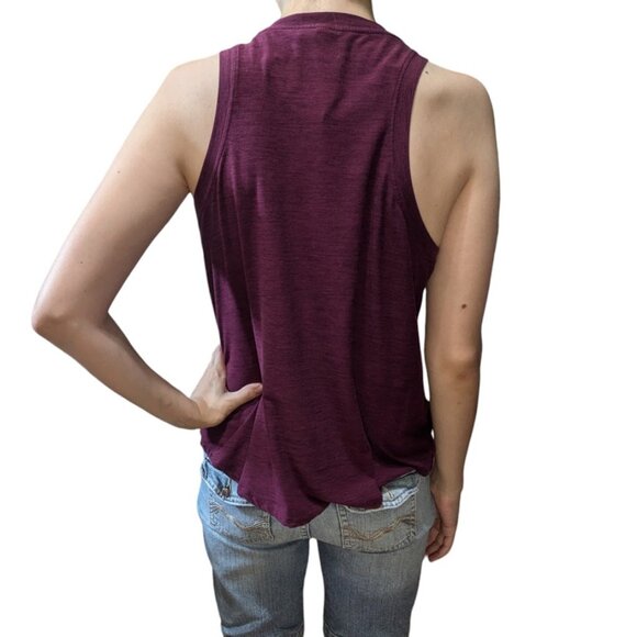 Kyodan | Muscle Tee Sporty Tank Top Sleeveless Activewear  Red Wine | Size: M - Picture 7 of 13